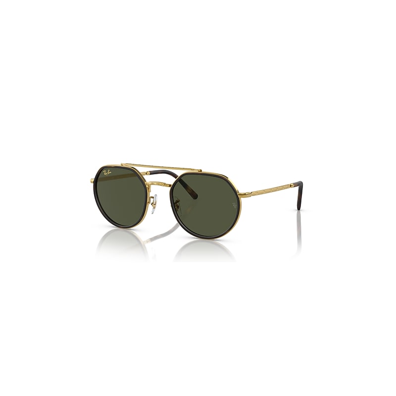 Ray-Ban Unisex Sunglass RB3765 - Frame color: Legend Gold, Lens color: Green - Image 5