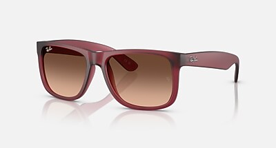 JUSTIN CLASSIC Sunglasses in Rubber Violet and Pink Gradient Brown