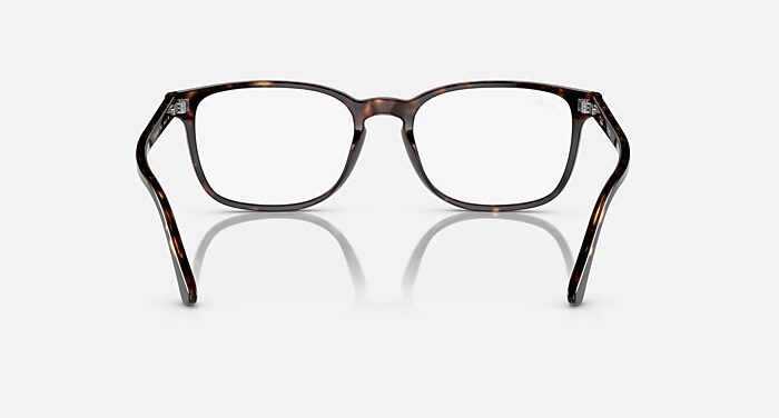RB5418 OPTICS Eyeglasses with Havana and Clear (54-20) - RB5418F