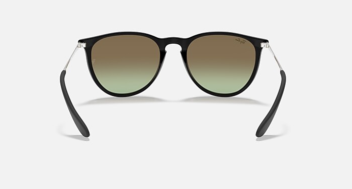 ERIKA CLASSIC サングラス ブラック上にミラー レッド と グリーン