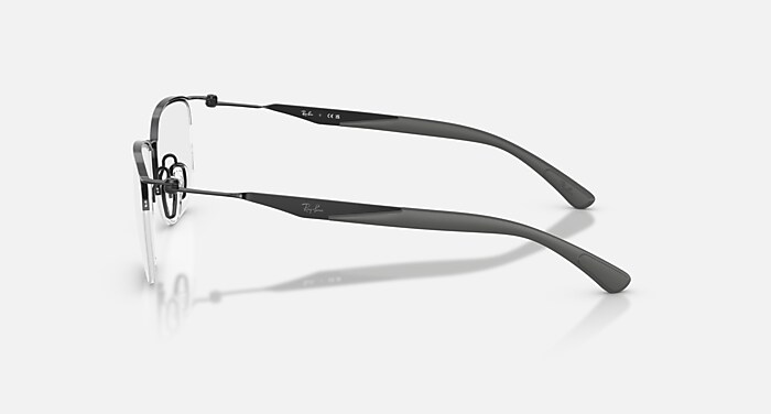 RB7552 OPTICS メガネ ブラック と クリア (54-19) - RB7552