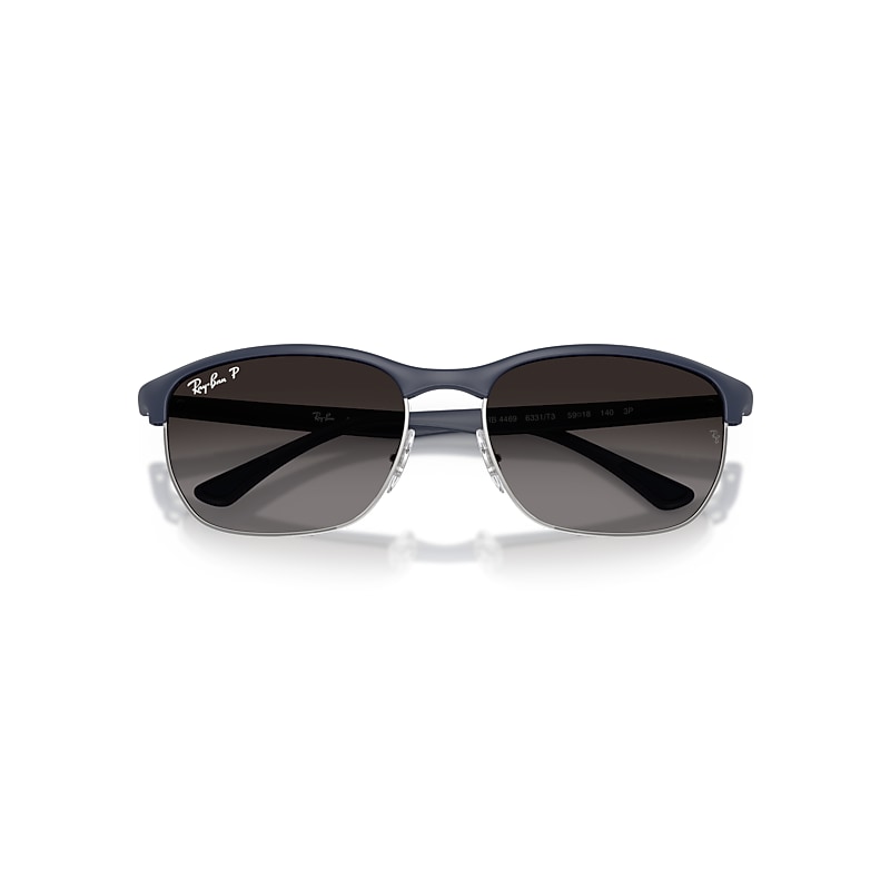 Ray-Ban Rb4469 Liteforce Sunglasses Sand Dark Blue Frame Grey Lenses Polarized 59-18