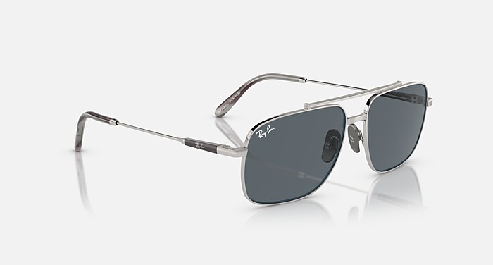MICHAEL TITANIUM Sunglasses in Silver and Blue (59-15) - RB8096