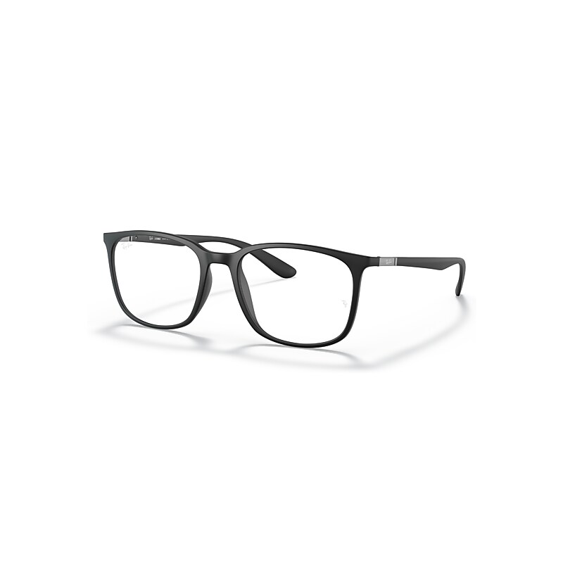 Ray-Ban Eyeglasses   Optics - Black Frame Clear Lenses Polarized 52-18, RB7199