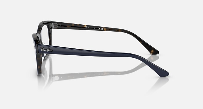 BURBANK OPTICS Eyeglasses with Blue On Havana and Clear (56-19