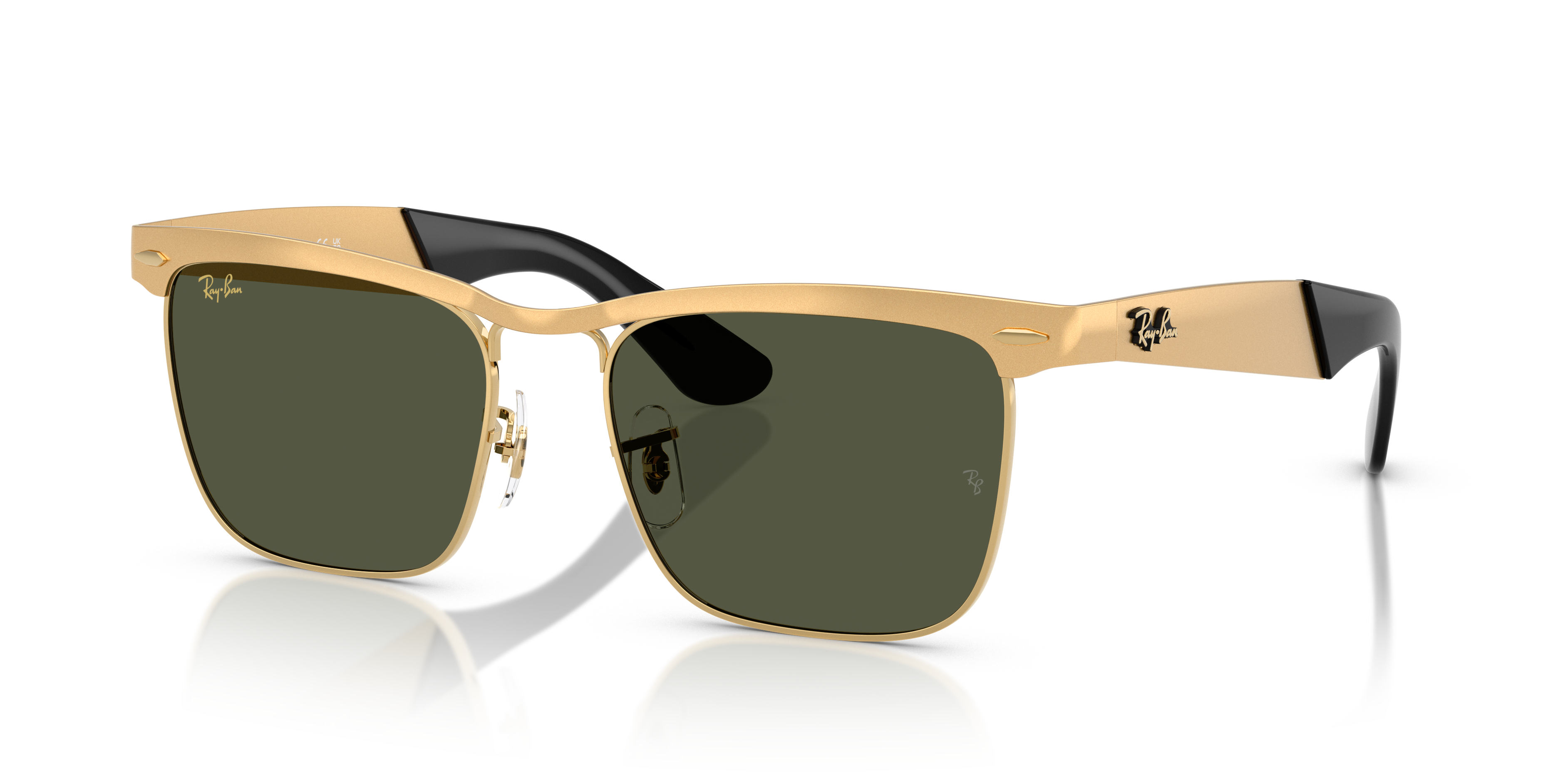 Ray-Ban Wayfarer サングラス WAYFARER DELUXE Sunglasses in Sandblasted Legend Gold and Green
