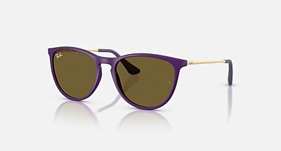 ERIKA KIDS Sunglasses in Transparent Violet and Grey Gradient (50