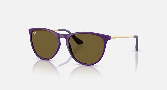 ERIKA KIDS Sunglasses in Rubber Violet and Dark Brown (50-15