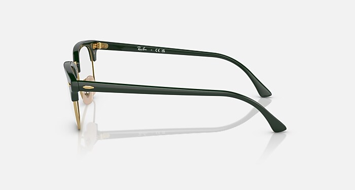 CLUBMASTER OPTICS メガネ ゴールド上にグリーン と クリア (49-21