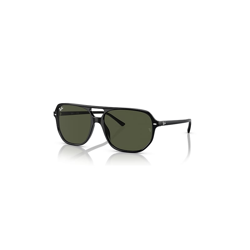 Ray-Ban Bill One Sunglasses Black Frame Green Lenses 60-16