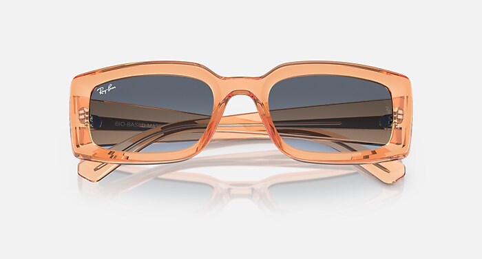 KILIANE BIO-BASED Sunglasses in Transparent Orange and Blue/Grey