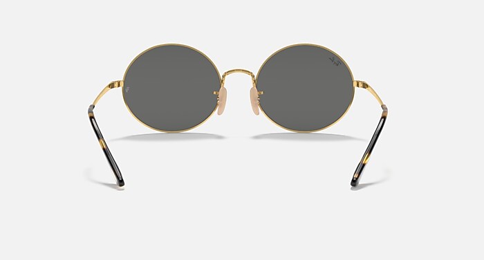 OVAL 1970 Sunglasses in Arista Gold and Dark Grey (54-19) - RB1970