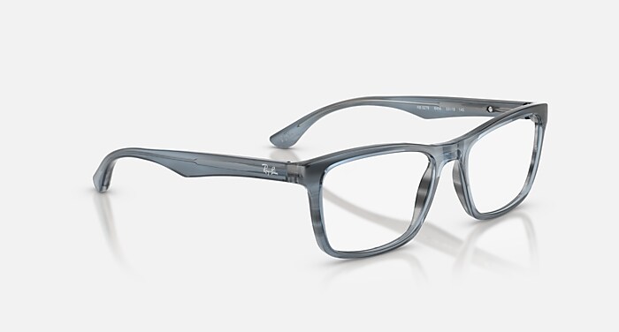 RB5279 OPTICS Eyeglasses with Striped Blue and Clear (57-18
