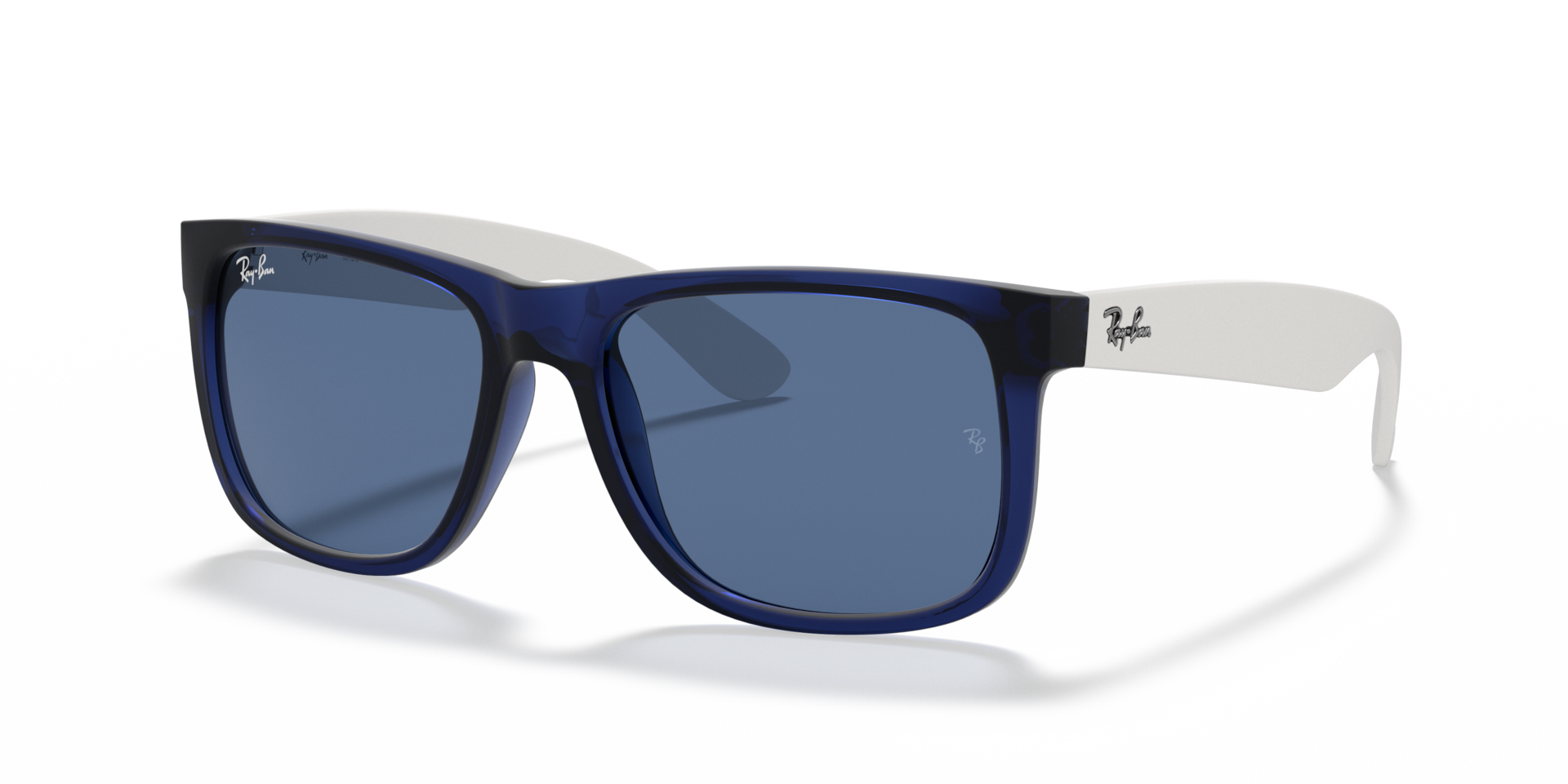 Ray-Ban Justin Color Mix Lunettes De Soleil - Monture Transparent Bleu Verres Bleu 54-16 110 €
