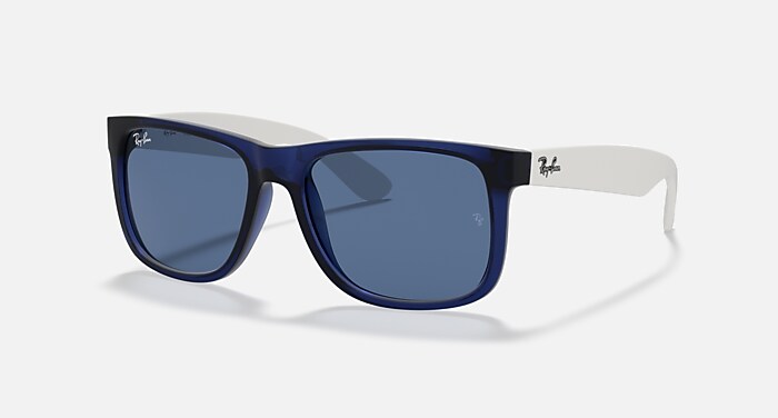 JUSTIN COLOR MIX Sunglasses in Transparent Blue and Dark  display picture 1