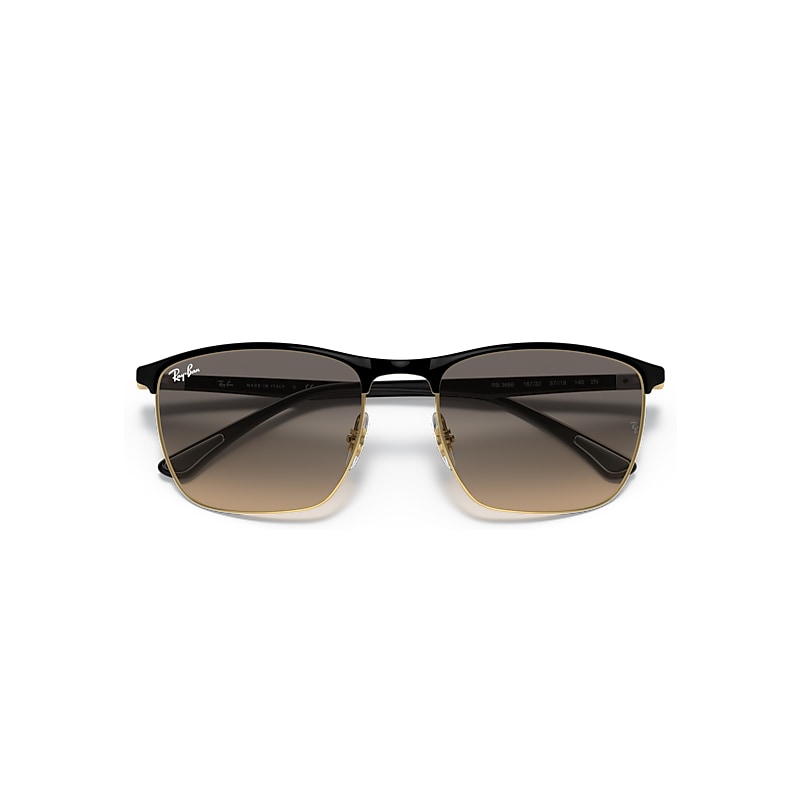 Ray-Ban Rb3686 Sunglasses Black Frame Grey Lenses 57-19