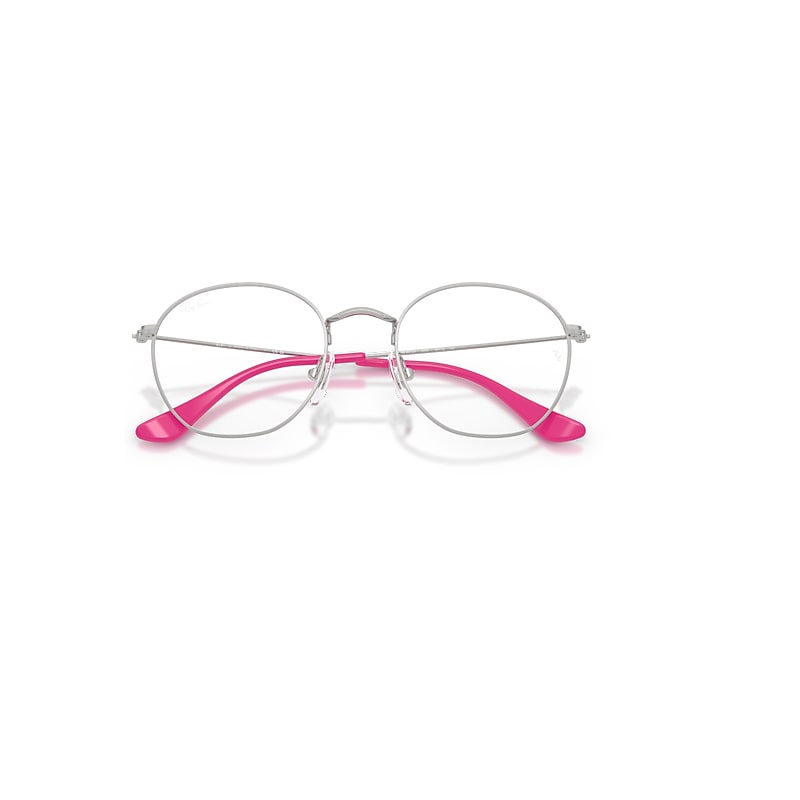 Ray-Ban Rob Optics Kids Optical Silver Frame Clear Lenses Polarized 46-19