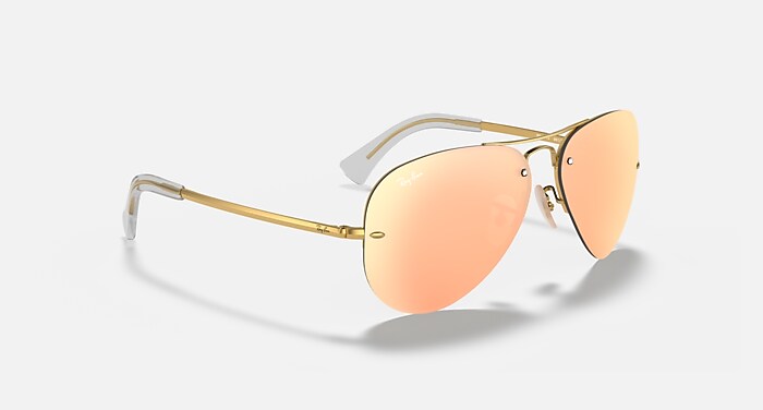 RB3449 Sunglasses in Arista Gold and Copper Mirror (59-14