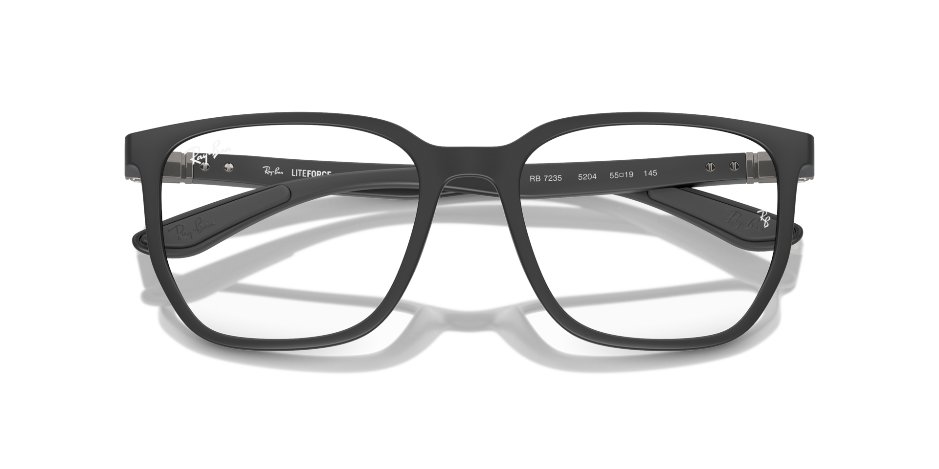 Ray-Ban Rb7235 Optics Eyeglasses Sand Black Frame Clear Lenses Polarized 53-19 249$