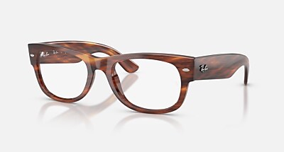 MEGA WAYFARER II OPTICS Eyeglasses with Striped Havana and Clear
