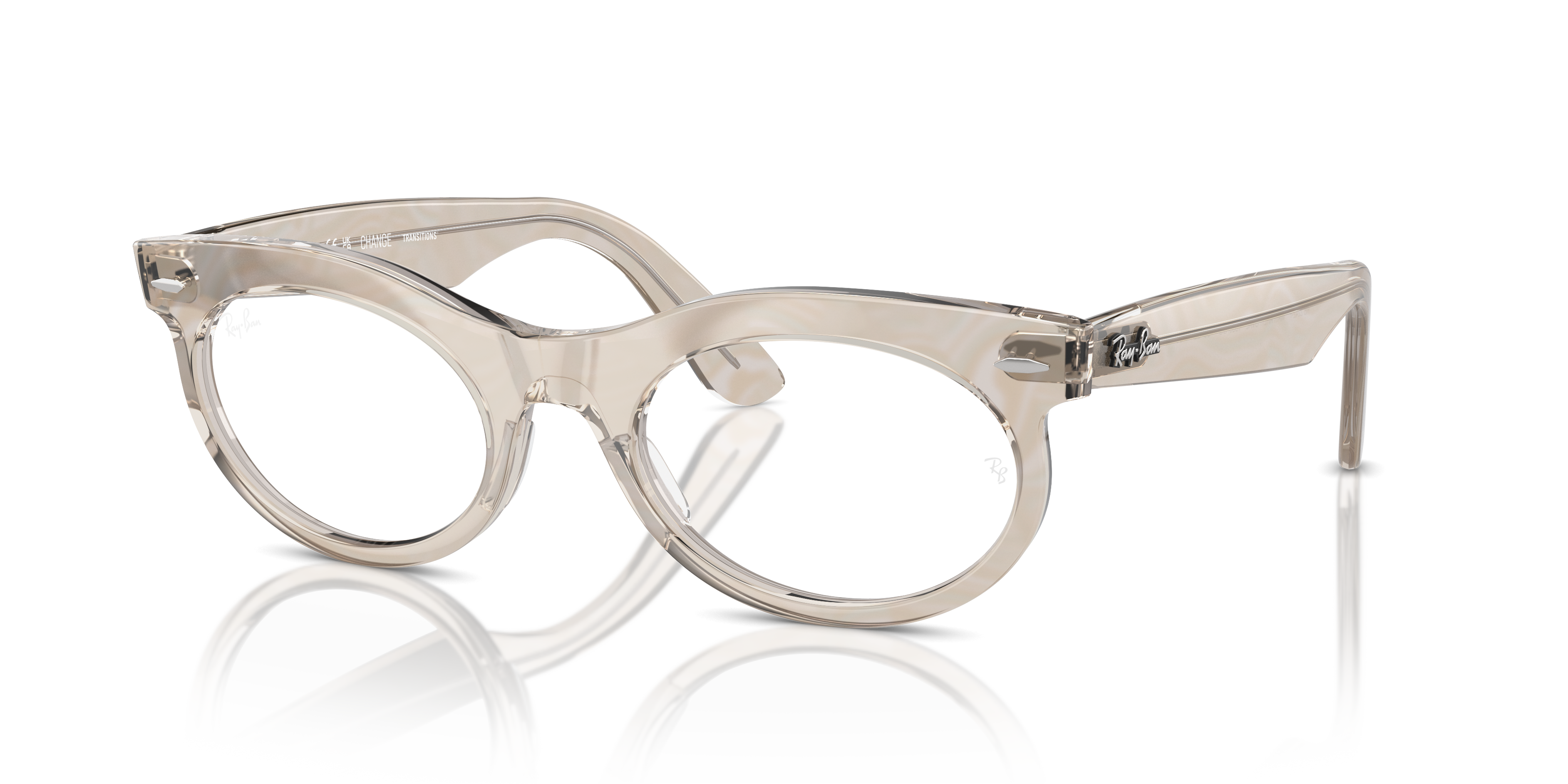 WAYFARER OVAL CHANGE TRANSITIONS® Sunglasses in Photo Waves Grey