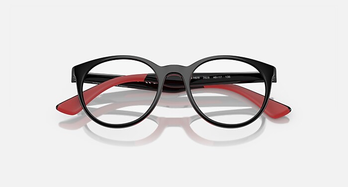 RB1628 OPTICS KIDS BIO-BASED Eyeglasses with Black On Red Frame