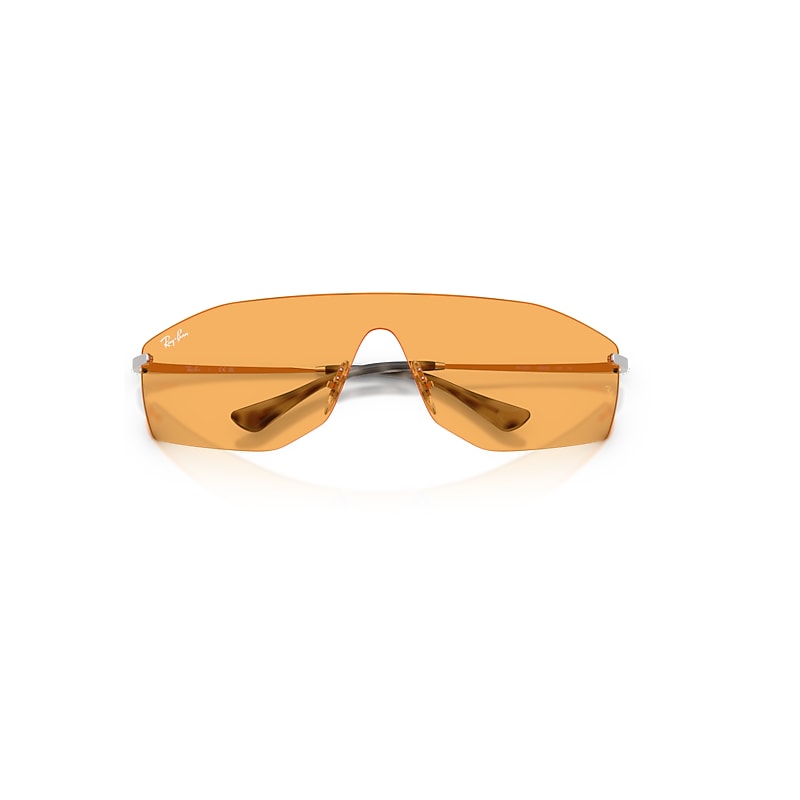 Ray-Ban Alix Bio-based Sunglasses Silver Frame Yellow Lenses 01-41
