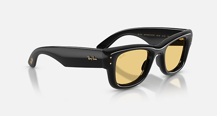 WAYFARER PUFFER Sunglasses in Black and Yellow - RB4940 | Ray-Ban® ROW