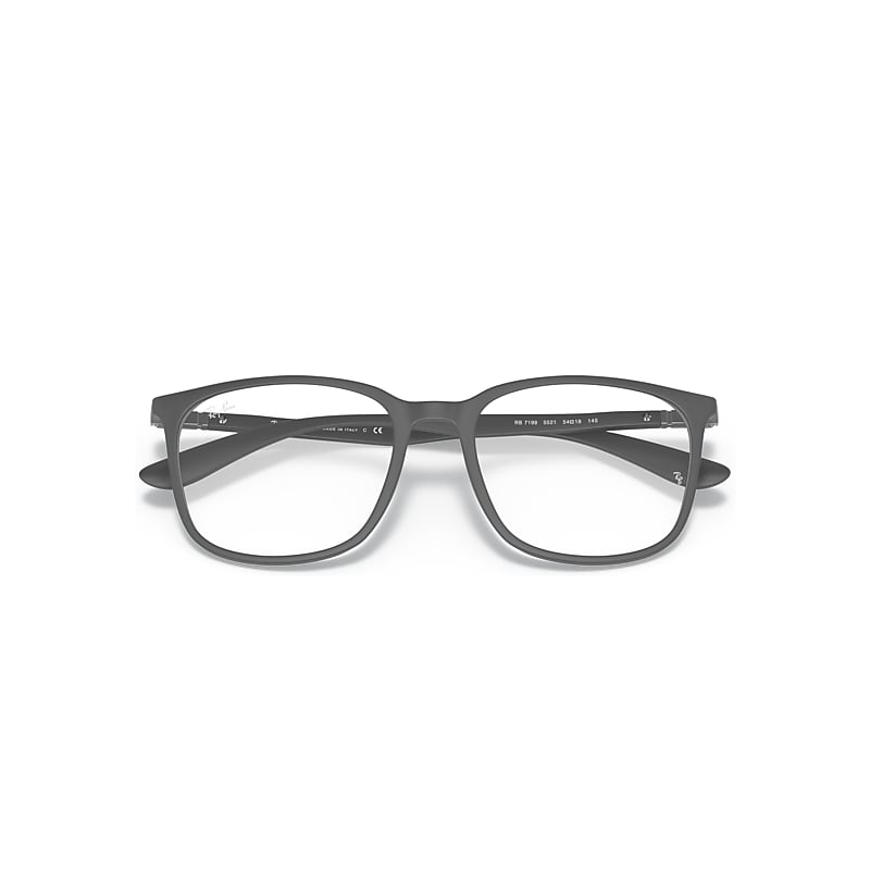 Ray-Ban Rb7199 Optics Optical Grey Frame Clear Lenses 52-18