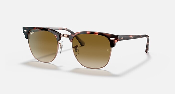 CLUBMASTER FLECK Sunglasses in Pink Havana and Light Brown