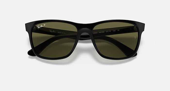 RB4181 Sunglasses in Black and G-15 Green Polarized - RB4181 | Ray