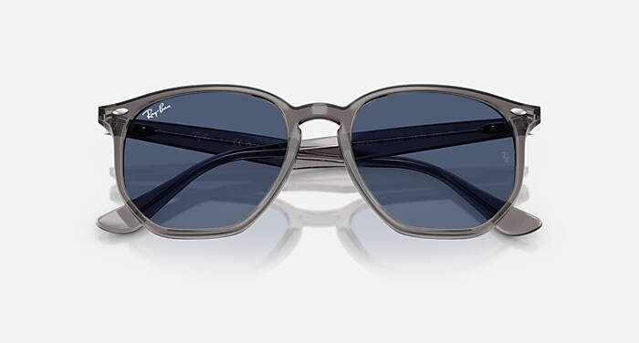 Ray-Ban サングラス RB4306 ブラック ブルーグラデーション RB4306 Sunglasses in Opal Grey and Dark Blue (54-19) - RB4306