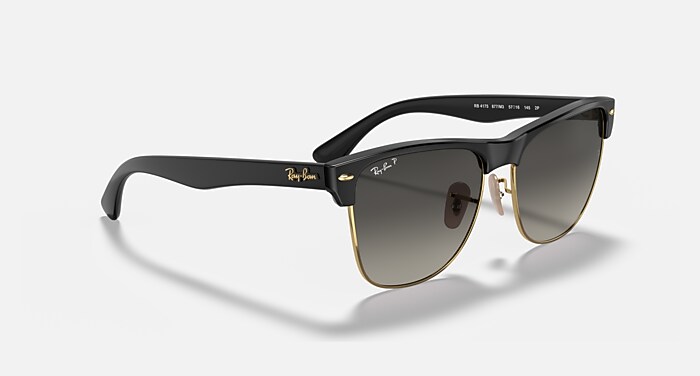 CLUBMASTER OVERSIZED Sunglasses in Black and Grey Polarized