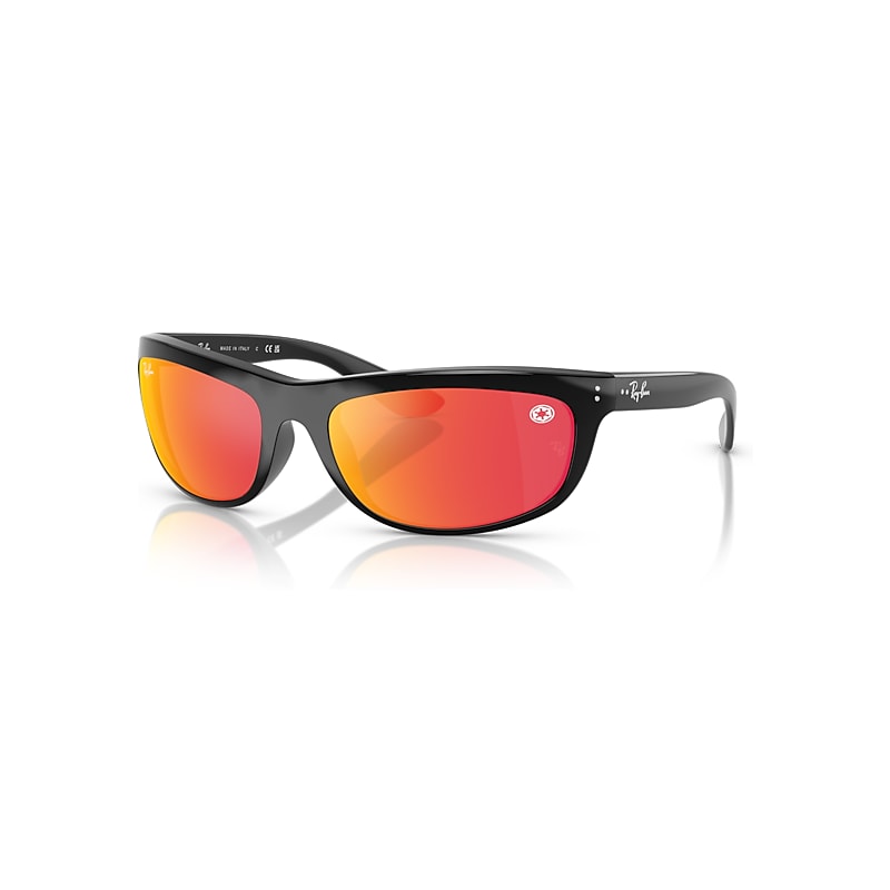 Ray - Ban Black/Red Rb4089 Balorama 68711D Man Sunglasses Nylon Squa Normal Mirro - Image 4