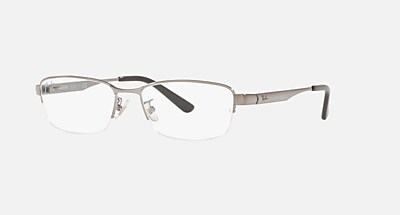 RB6453 OPTICS メガネ ガンメタル と クリア (55-17) - RB6453D
