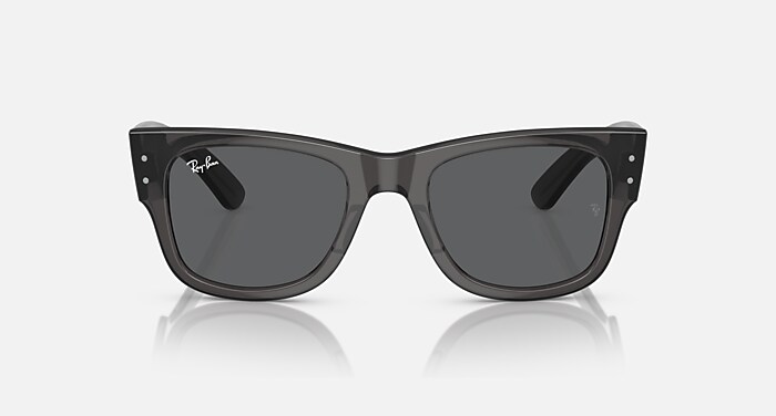 MEGA WAYFARER Sunglasses in Transparent Black and Gris oscuro (51