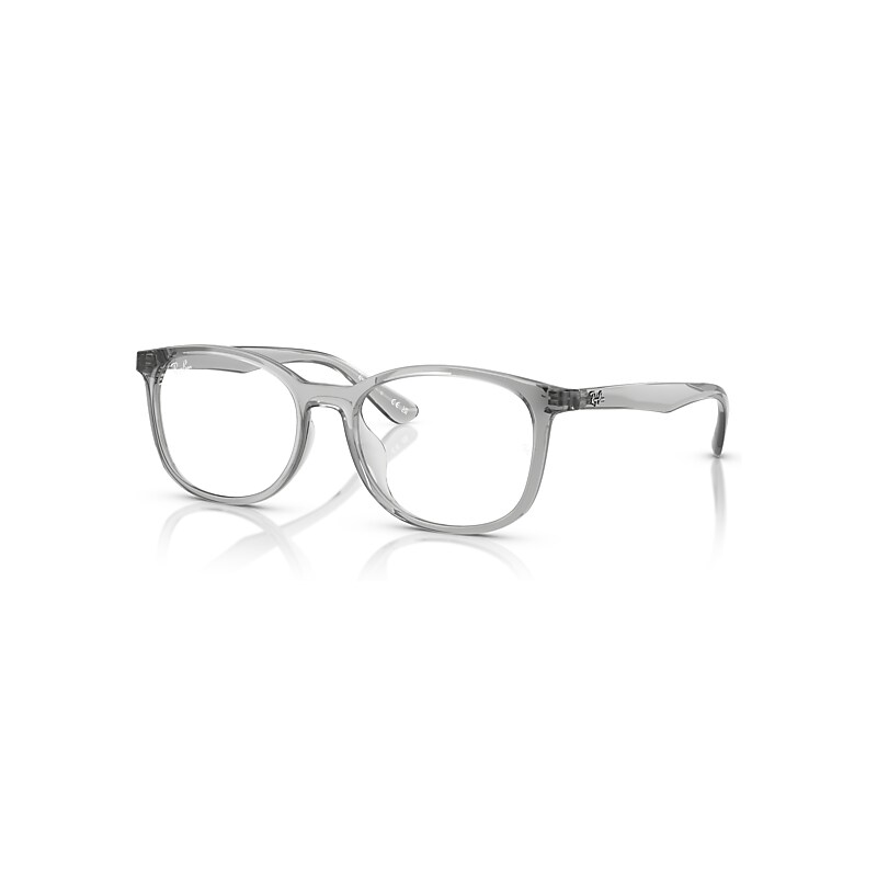Ray-Ban Eyeglasses Unisex Rb7093d Optics - Transparent Grey Frame Clear Lenses Polarized 54-18