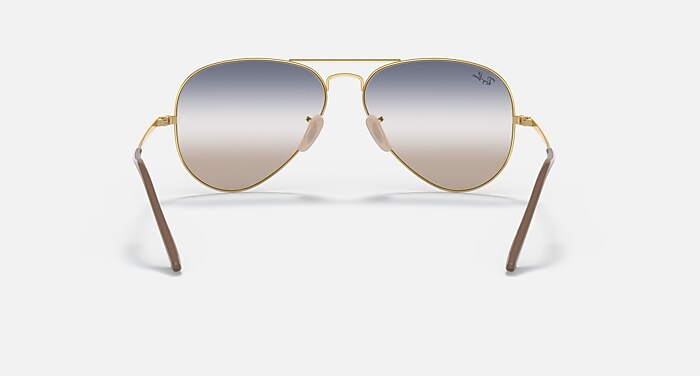 RB3689 BI-GRADIENT Sunglasses in Arista Gold and Blue/Brown