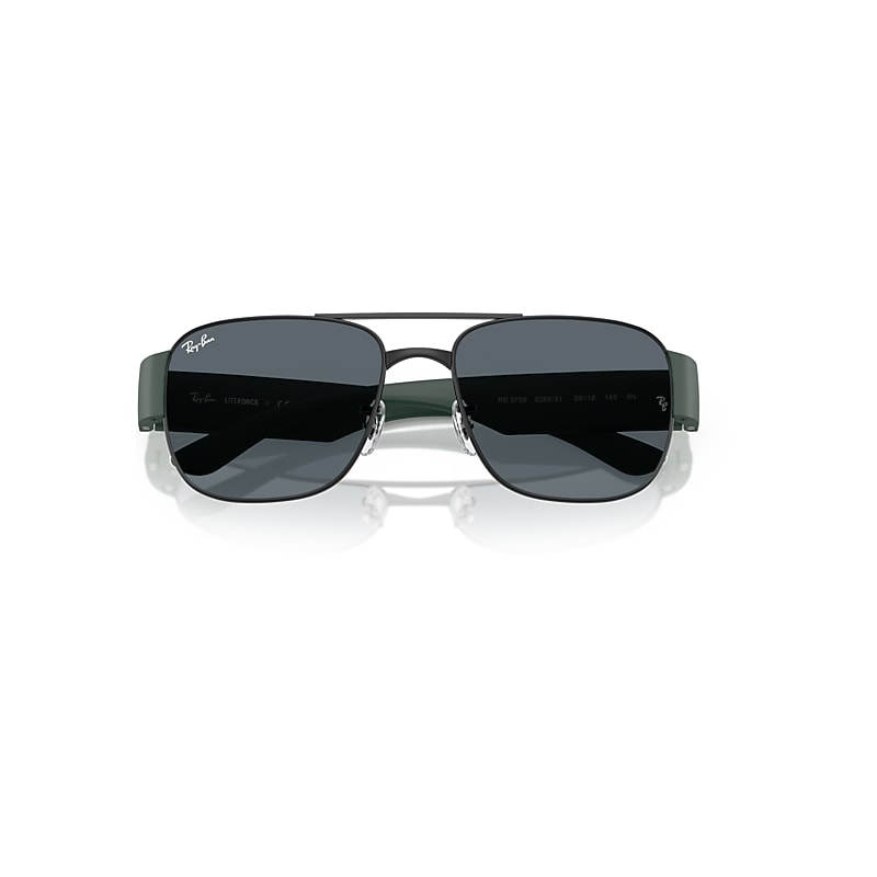 Ray-Ban Rb3756 Sunglasses Sand Black Frame Green Lenses 56-18