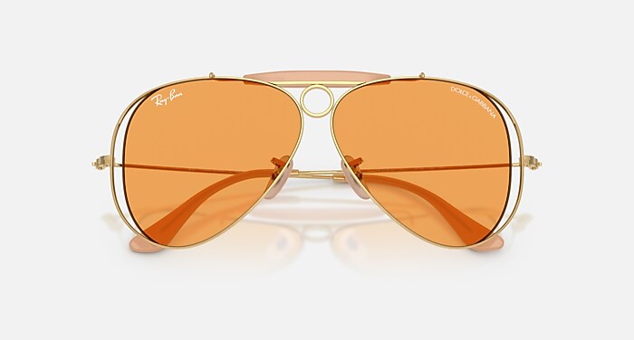 THE SHOOTER BY DOLCE&GABBANA Sunglasses in Arista Gold and Orange