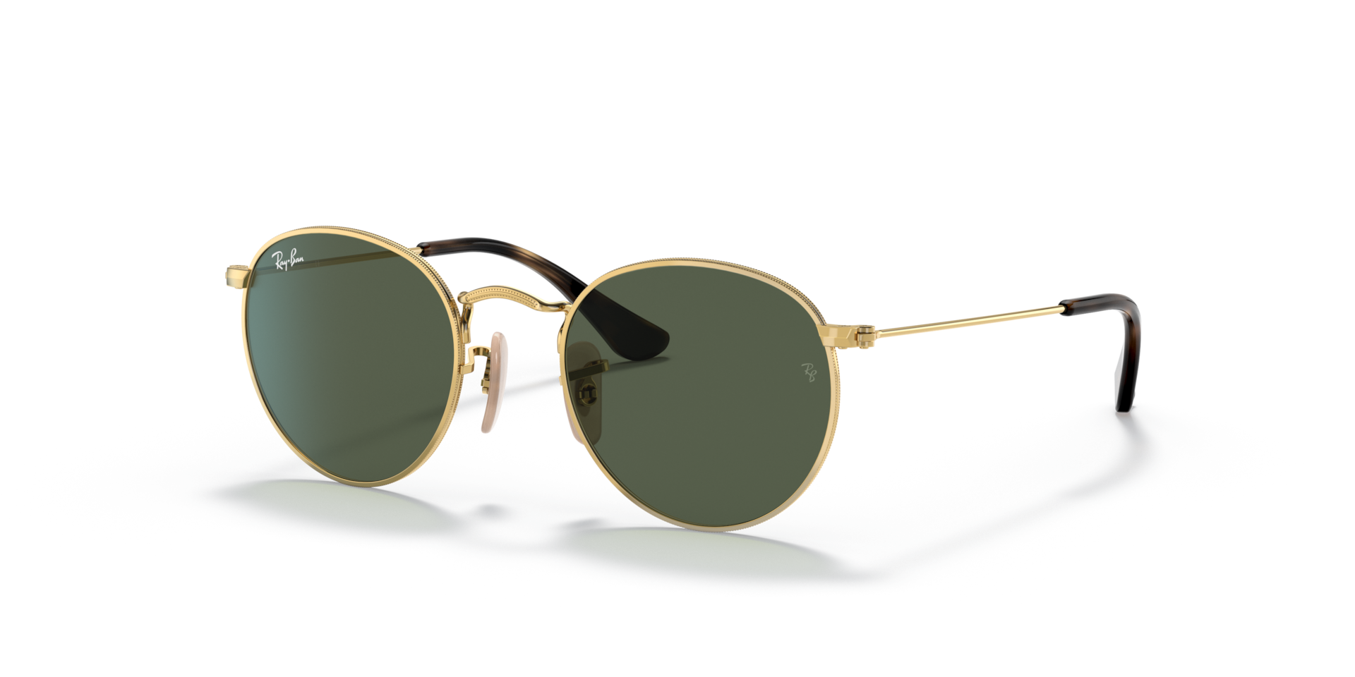 Ray-Ban Round Kids Lunettes De Soleil - Monture Dor Arista Verres Vert 44-19 85 €