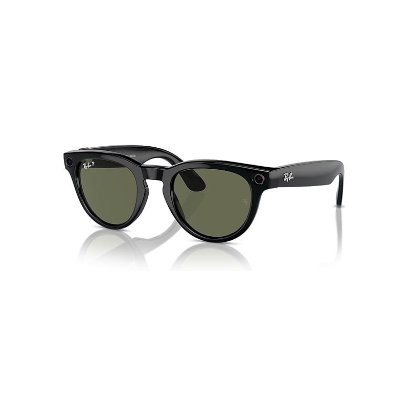 Ray-Ban Meta Black Frame Green Lenses Ai Glasses, RW4009