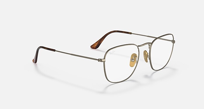 FRANK TITANIUM OPTICS Eyeglasses with Demigloss Antique Gold and