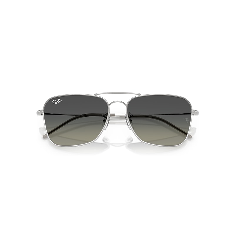 Ray-Ban RBR0102S Caravan Reverse 003/11 Men's Sunglasses Silver Size 58