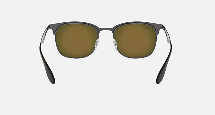 RB3538 Sunglasses in Gunmetal & Brown and Orange Gradient Mirror