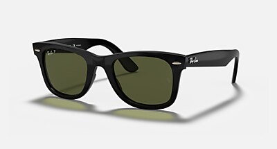 Ray-Ban WAYFARERサングラス WAYFARER EASE Polarizada Óculos de Sol em Preto e G-15 Verde