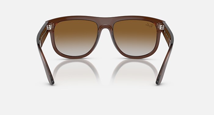 BOYFRIEND REVERSE Sunglasses in Transparent Brown and Brown