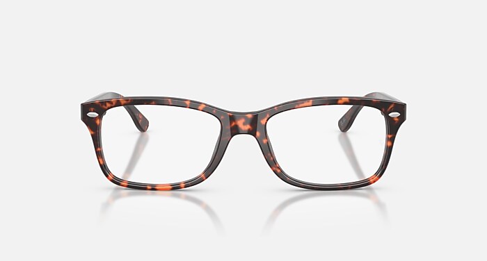 RB5228 OPTICS Eyeglasses with Havana Red Turtle and Clear (53-17