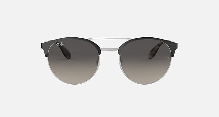 Rb3545 Sunglasses in Black Frame and Grey Gradient Lenses (54-20
