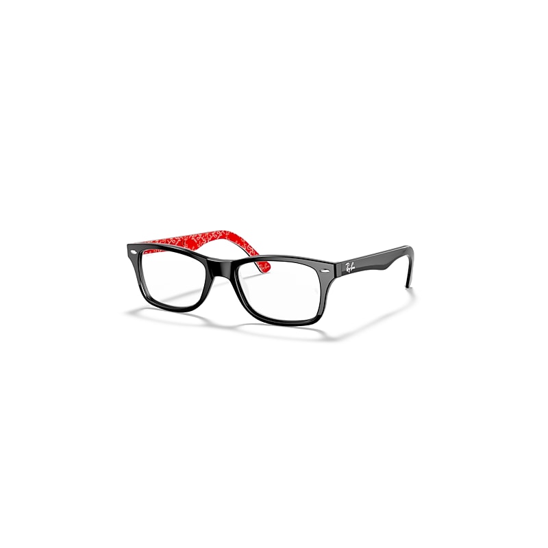 Ray-Ban Eyeglasses Unisex Rb5228 Optics - Black Frame Clear Lenses 53-17